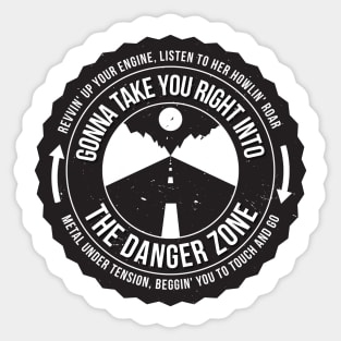 Danger Zone Radiator Cap Sticker